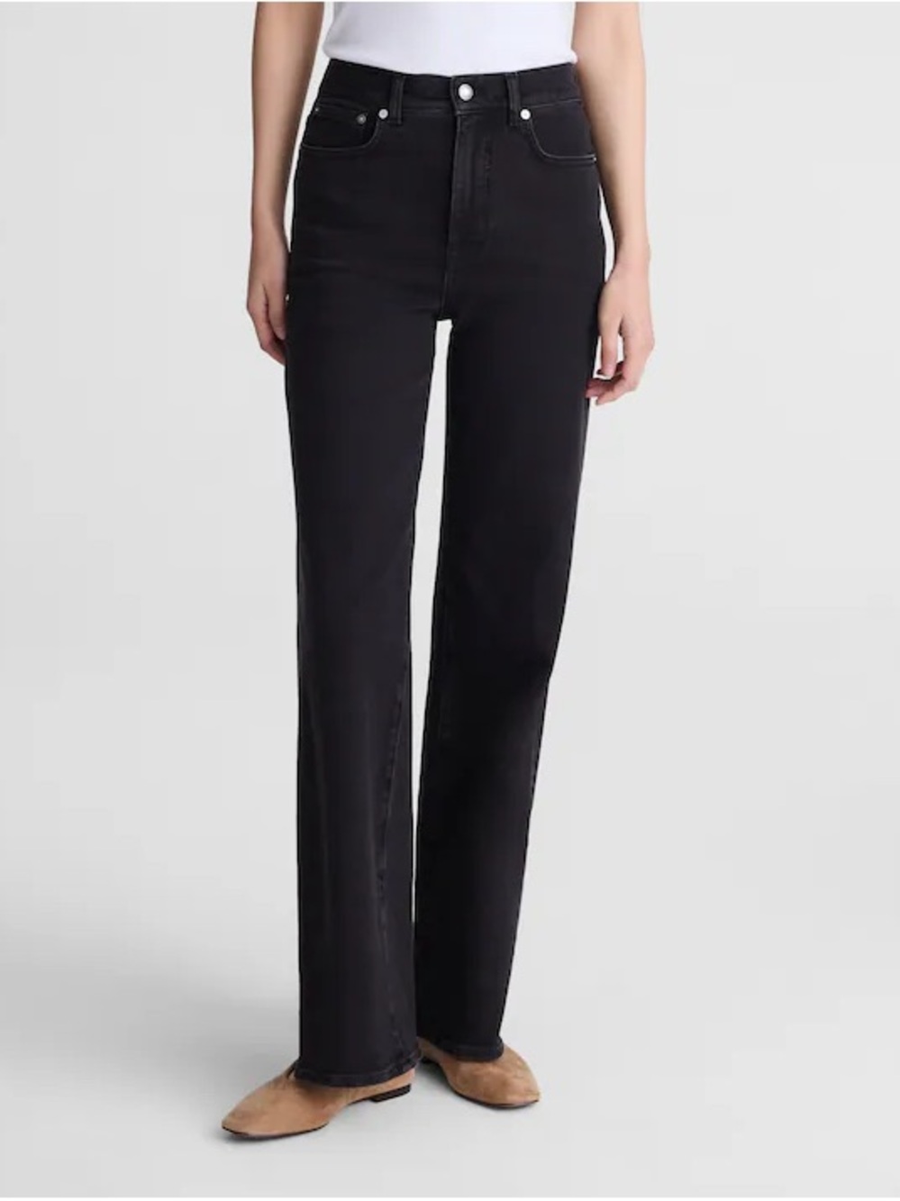Madewell The Petite Wide-Leg Jean in Super Stretch Size 25P NWT